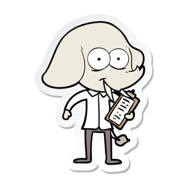 etiket mutlu çizgi fil