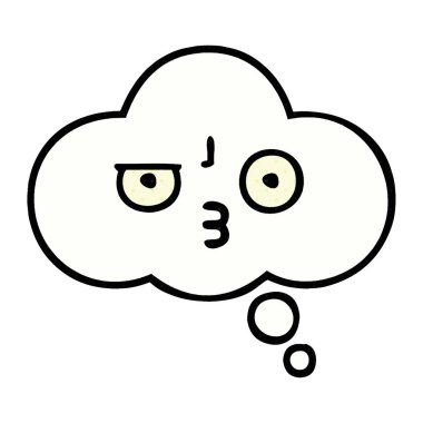 kabarcık çizgi roman tarzı çizgi film düşündüm