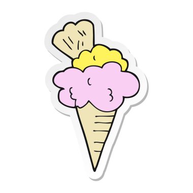 çizgi film dondurma etiket