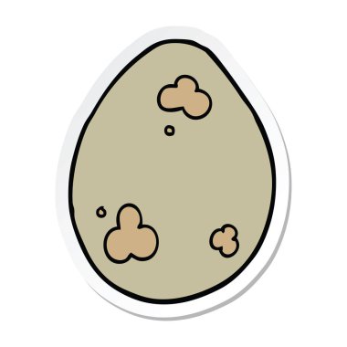 etiket bir karikatür yumurta