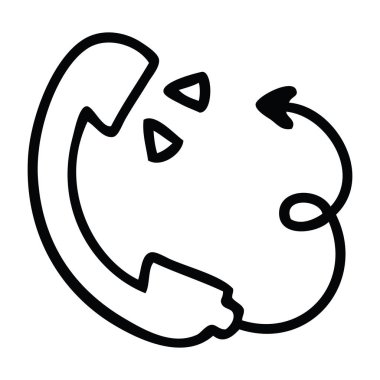 Çizim karikatür bir telefon yakışıklı