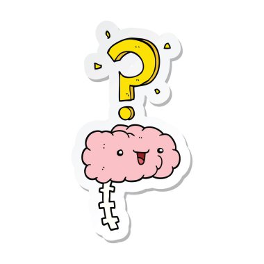 etiket karikatür meraklı beyin