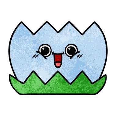 Retro grunge doku karikatür su lilly