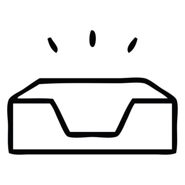 çizgi çizme çizgi film içinde tepsi boş