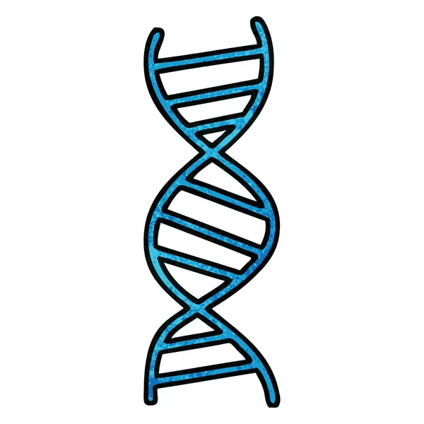 复古的格格纹理卡通的 Dna — 图库矢量图片