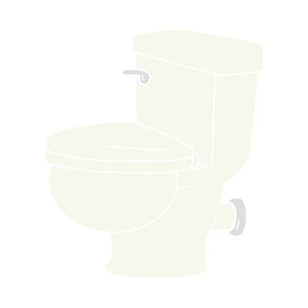 Zeichentrick-Doodle einer Toilette im Badezimmer — Stockvektor