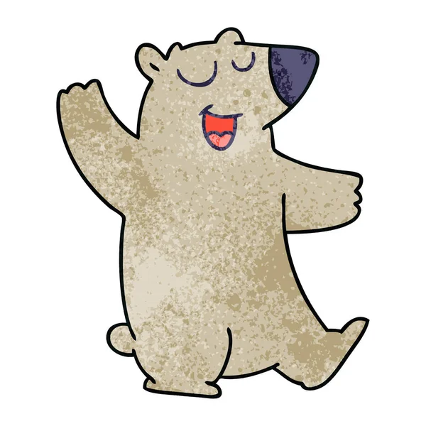 Mano Dibujado Extravagante Dibujos Animados Wombat — Vector de stock