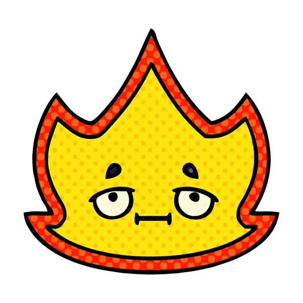 Sarjakuva tyyli sarjakuva tulipalo — vektorikuva