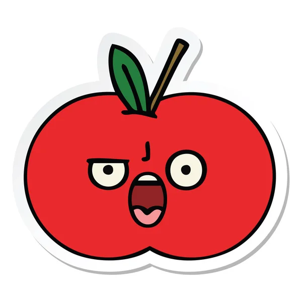 กเกอร ของการ แอปเป แดง — ภาพเวกเตอร์สต็อก