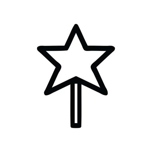 Zauberstab Symbol Symbol — Stockvektor