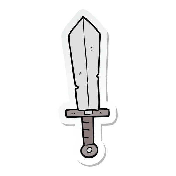 Naklejki cartoon stary miecz — Wektor stockowy