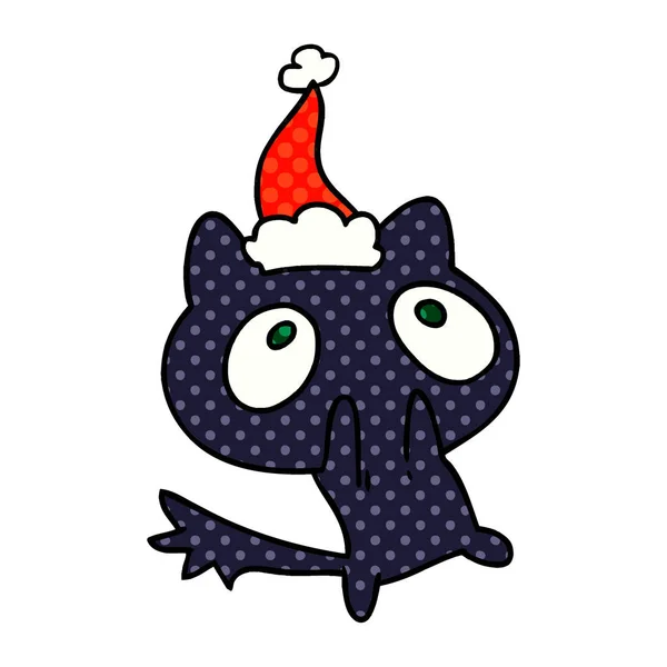 可爱猫的圣诞节动画片 — 图库矢量图片