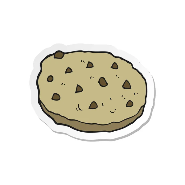 Pegatina Una Galleta Dibujos Animados — Vector de stock