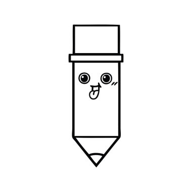 bir kalem çizim karikatür