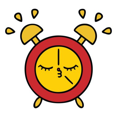 sevimli çizgi bir çalar saat