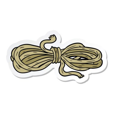 çizgi film ipin üzerinde etiket