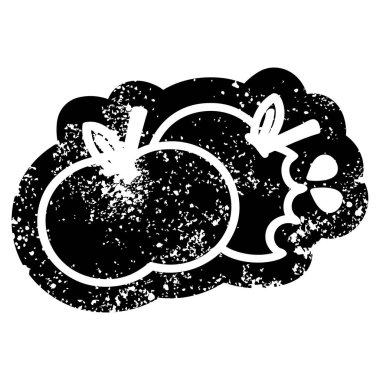 ısırıldı elma sıkıntılı simgesi