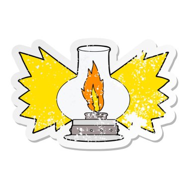 bir çizgi film fener sıkıntılı etiket