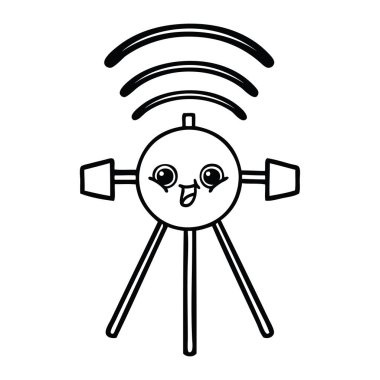 Çizim karikatür bir uydu