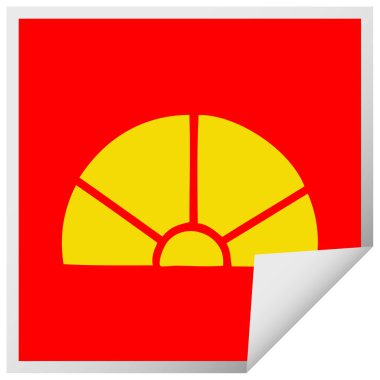 bir matematik ekipman etiket karikatür peeling Meydanı