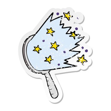 bir çizgi film sihirli ayna sıkıntılı etiket