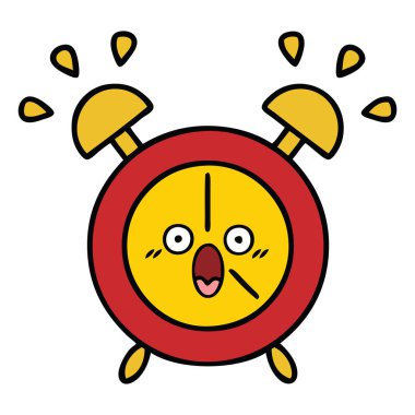 sevimli çizgi bir çalar saat