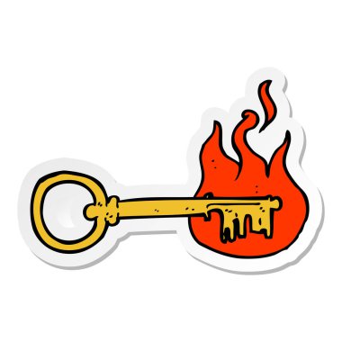 bir çizgi film anahtar etiket