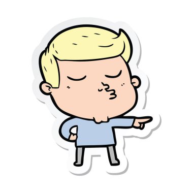 surat asmayı bir karikatür modeli adam etiketi