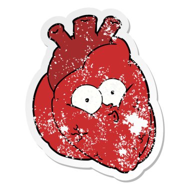 bir çizgi film merak kalp sıkıntılı etiket