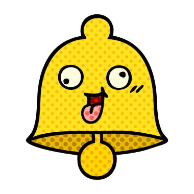 çizgi roman tarzı karikatür bir çan