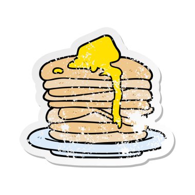 çizgi film yığın krep sıkıntılı etiket