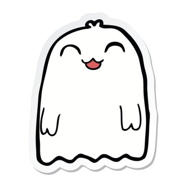 etiket bir karikatür hayaletin