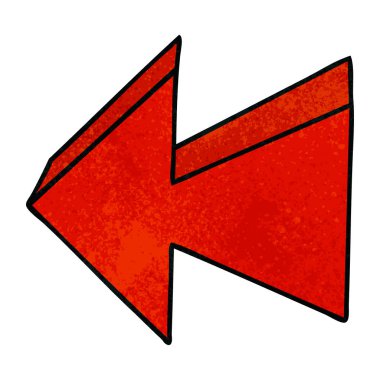 el çekilmiş ilginç karikatür oku