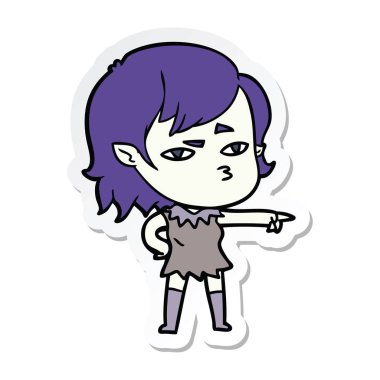 bir çizgi film vampir kız etiketi