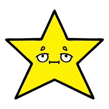 çizgi roman tarzı çizgi film altın yıldız