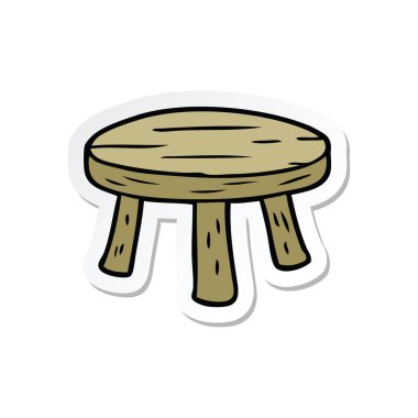 çizgi film küçük dışkı etiket