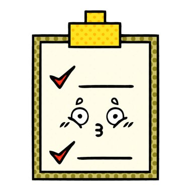 çizgi roman tarzı çizgi film kontrol listesi