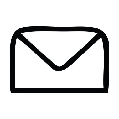 bir kağıt zarf çizim karikatür