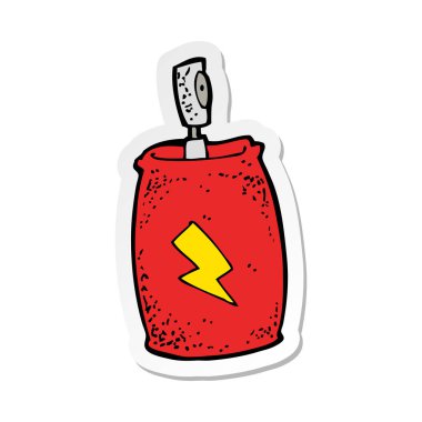 etiket bir karikatür sprey olabilir