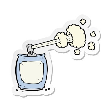 etiket bir karikatür aerosol sprey olabilir