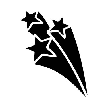 düz bir kayan yıldız sembolü