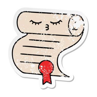 sevimli çizgi sözleşmenin sıkıntılı etiket