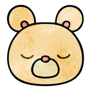 elle çizilmiş ilginç karikatür ayı