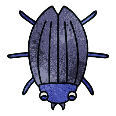 ilginç karikatür böceği el çekilmiş