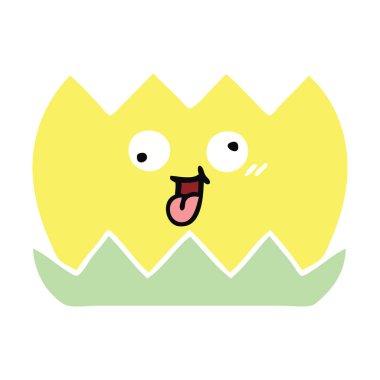 düz renk su lilly retro karikatür