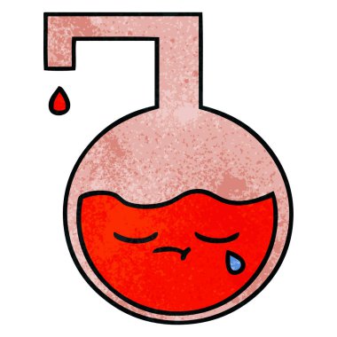 Retro grunge doku çizgi film bilim deneme 