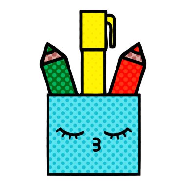 çizgi roman tarzı karikatür kalem pot