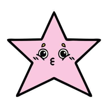 sevimli çizgi yıldız balık