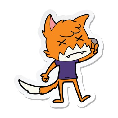 etiket karikatür ölü tilki