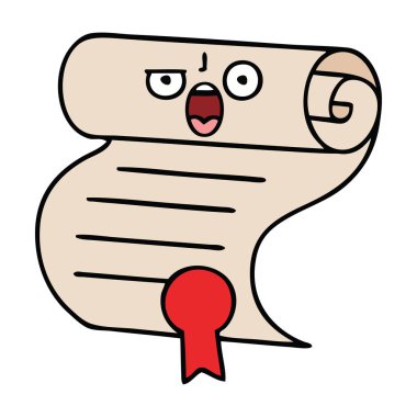 bir sözleşmenin sevimli çizgi